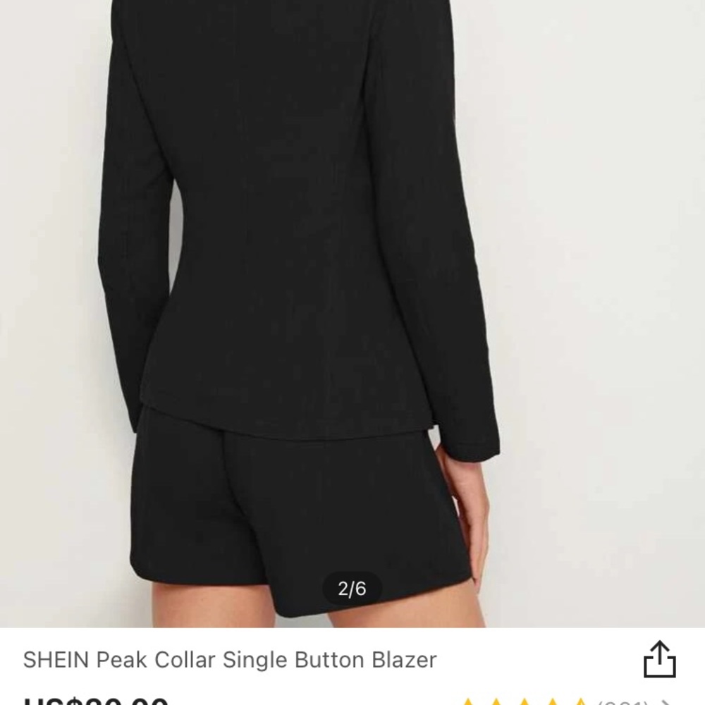 Single button blazer - Picture 2 of 8
